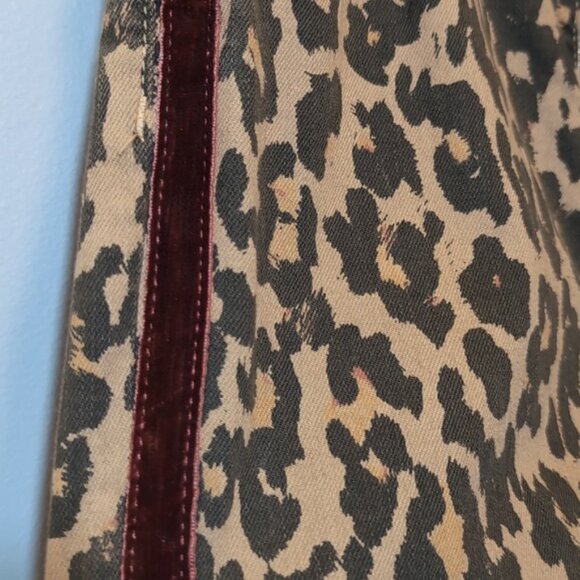 ZARA Woman The Skinny Jeans Leopard Print Velvet Tuxedo Stripe Premium Denim - Picture 8 of 13